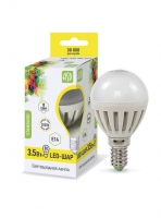Фото Лампа светодиодная LED-ШАР-standard 3.5Вт 160-260В Е14 3000К ASD